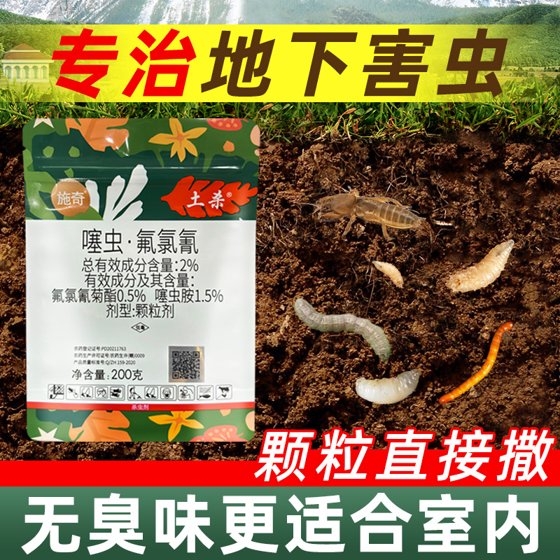 施奇土杀蛴螬千足虫地老虎蚯蚓