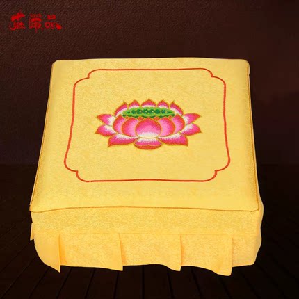 庄严品莲花拜垫套家用供佛换洗拜佛垫套子织花暗花绣花可定制布套