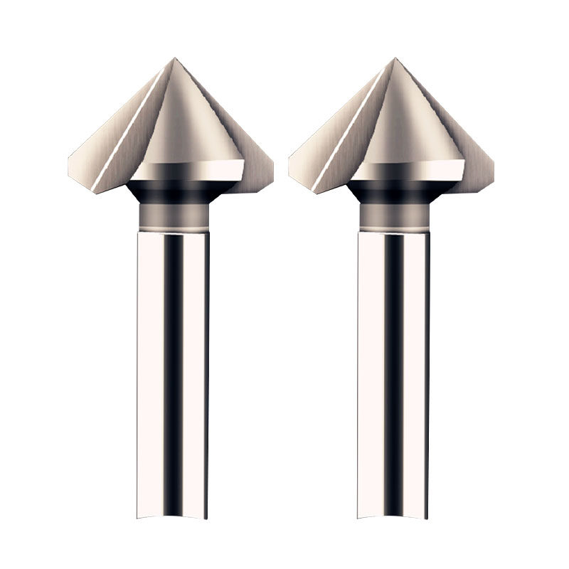 直柄倒角刀单刃三刃去毛刺钻头90度倒角神器扩内孔45度不锈钢锪钻