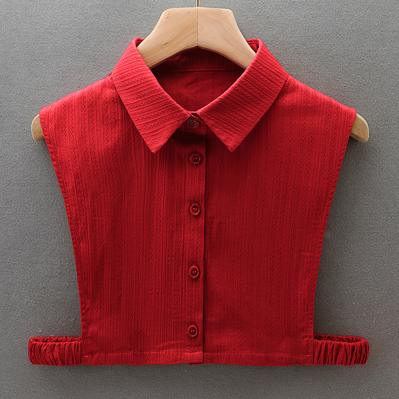 子女纯棉衬衫内搭打底毛衣假领