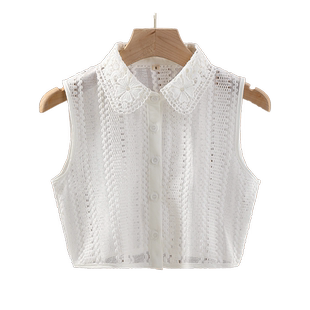 假领子女百搭免烫衬衫领秋冬娃娃领假花边镂空衬衣领内搭毛衣假领