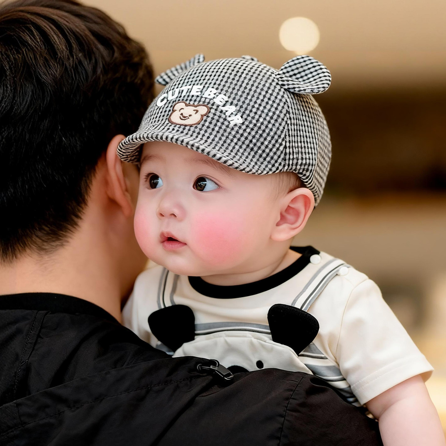婴儿帽子春秋季宝宝婴幼儿贝雷帽洋气鸭舌帽儿童遮阳帽男童夏季男