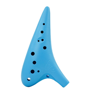 风雅陶笛 12孔塑胶树脂塑料中音C调十二孔AC调陶笛专业款.