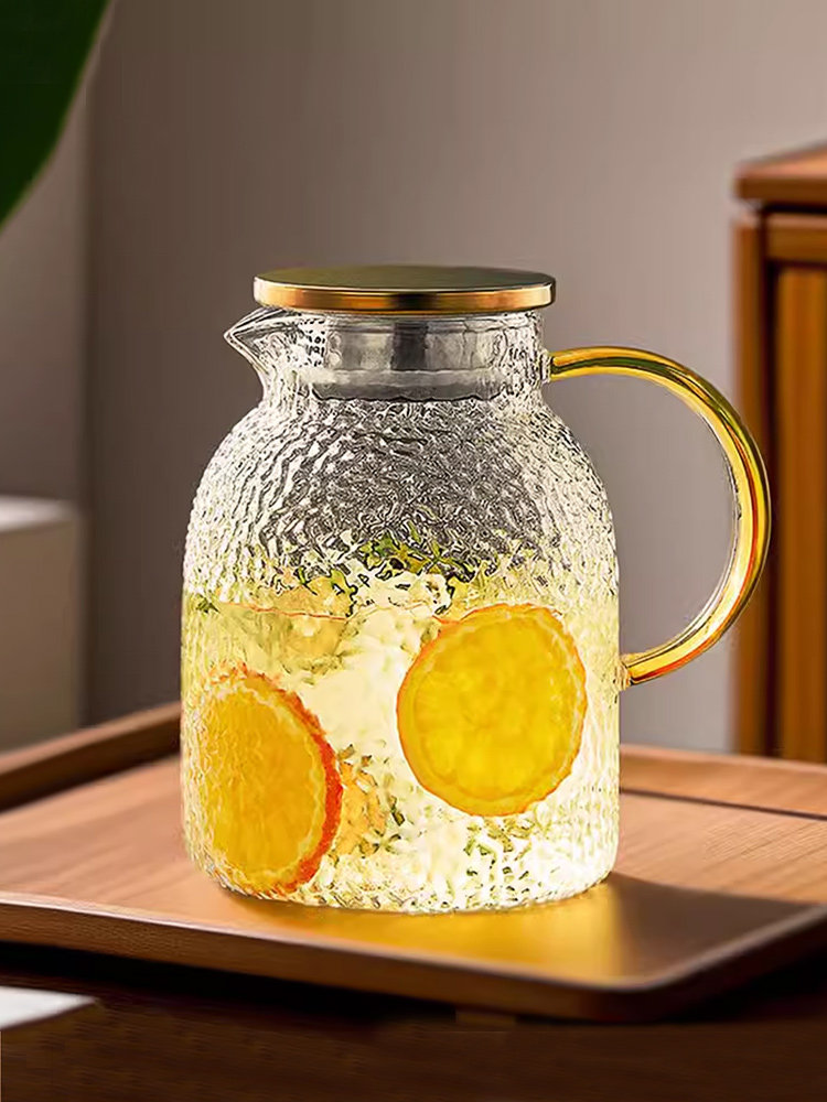 水壶冷水壶玻璃储水耐高温开水凉水壶家用食品级凉水杯大容量泡茶,餐饮具,冷水壶,淘宝优惠券,粉丝福利购,淘宝优惠卷