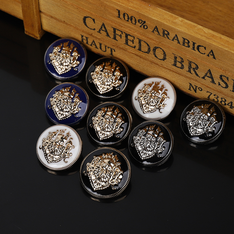 金属纽扣男女大衣风衣外套英伦风高档扣子圆形百搭西装黑色袖口扣