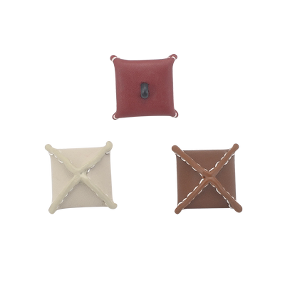 高档仿皮扣四角异形纽扣