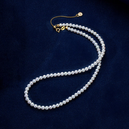 Meluxe美奈 极光淡水珍珠项链/珍珠手链/珍珠耳钉三件套