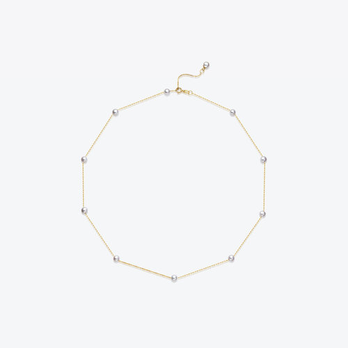 美奈18k金满天星项链百搭