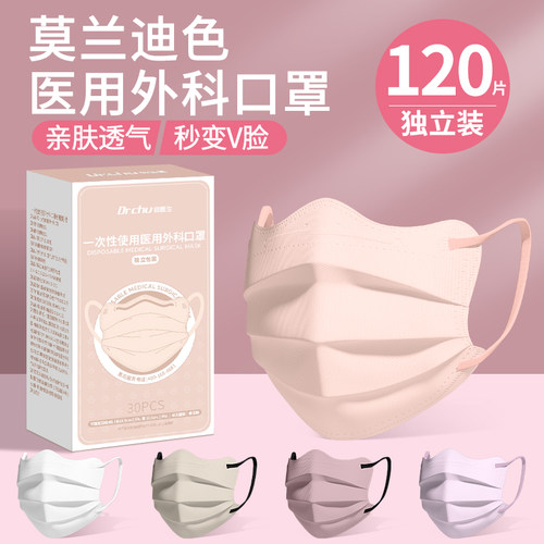 蝶形女高颜值医用外科口罩夏季款
