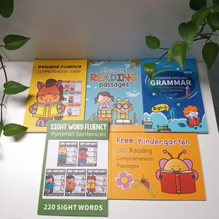 小学英语语法知识专项练习练习册作业纸阅读理解高频词启蒙涂色本