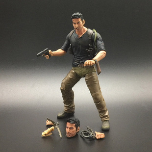 电影玩偶关节可动拼装模型人仔内森.德雷克神秘海域4摆件手办玩具