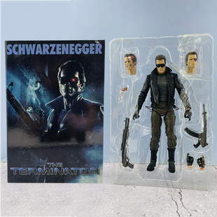 黑暗命运t800施瓦辛格莎拉康纳 人偶关节可动模型战损终结者手办
