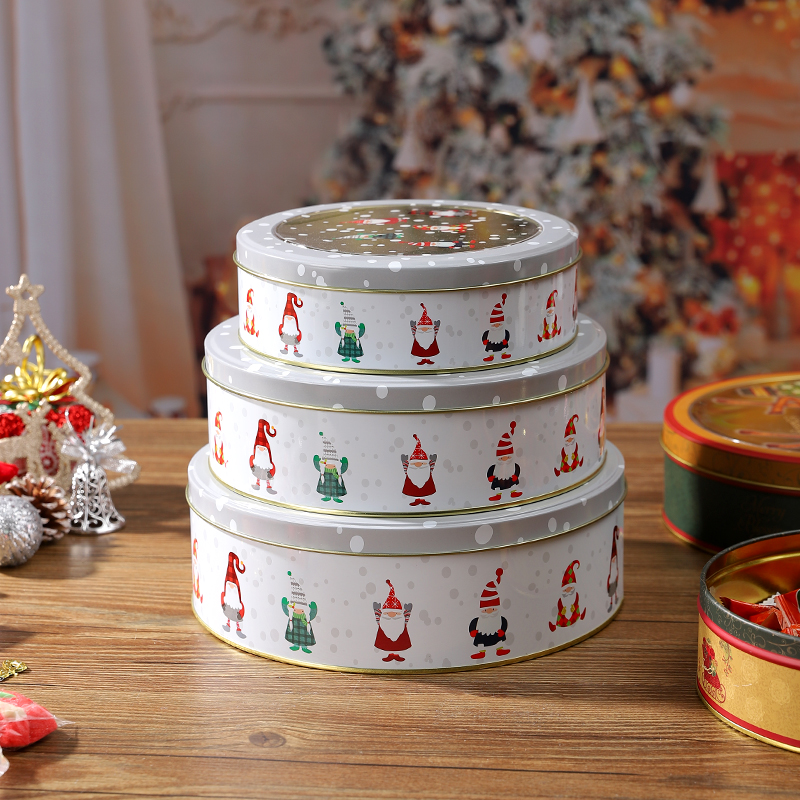 圣诞透明饼干盒高档烘焙包装盒