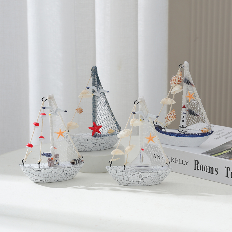 创意地中海风帆船摆件