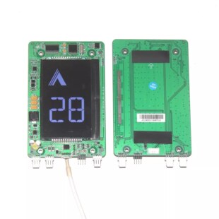 杭州西奥电梯配件外呼液晶显示板HPIB430VRB-1-XO黑/蓝屏底白字