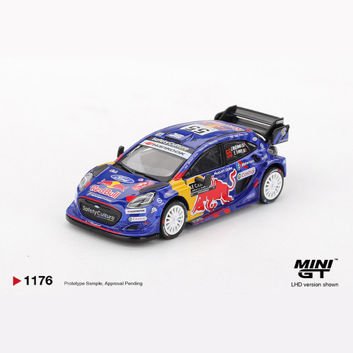 MINIGT[1176]红牛福特 WRT 拉力 55号 1:64合金车模