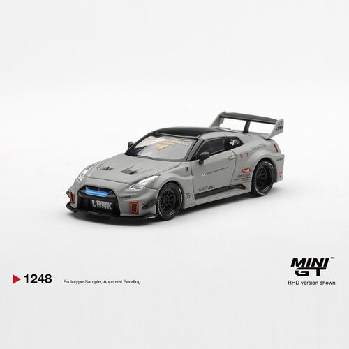 MINIGT[1248]战神日产GTR R35 LB空军灰 1:64合金车模
