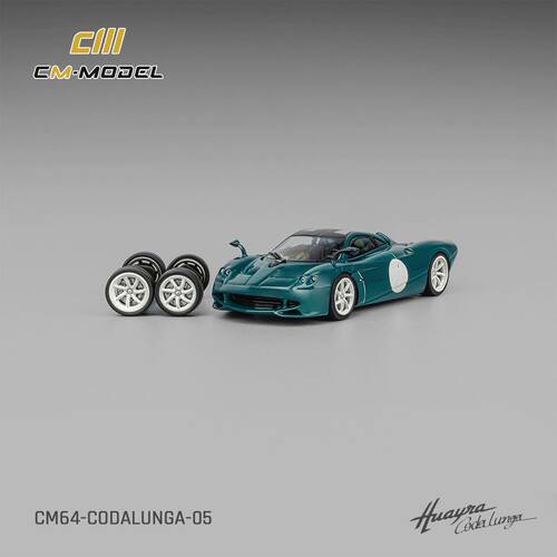 CM 1:64 帕加尼 Codalunga 花雅长尾绿色合金车模