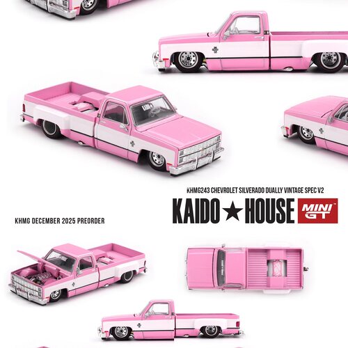 KaidoHouse MINIGT 1:64 雪佛兰皮卡 V2 粉色合金车模 243