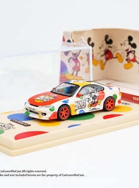 TW 1:64 VERTEX Silvia S15米奇合金车模
