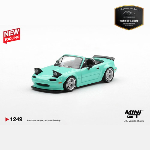 MINIGT[1249]马自达MX5火箭兔薄荷绿1:64合金车模