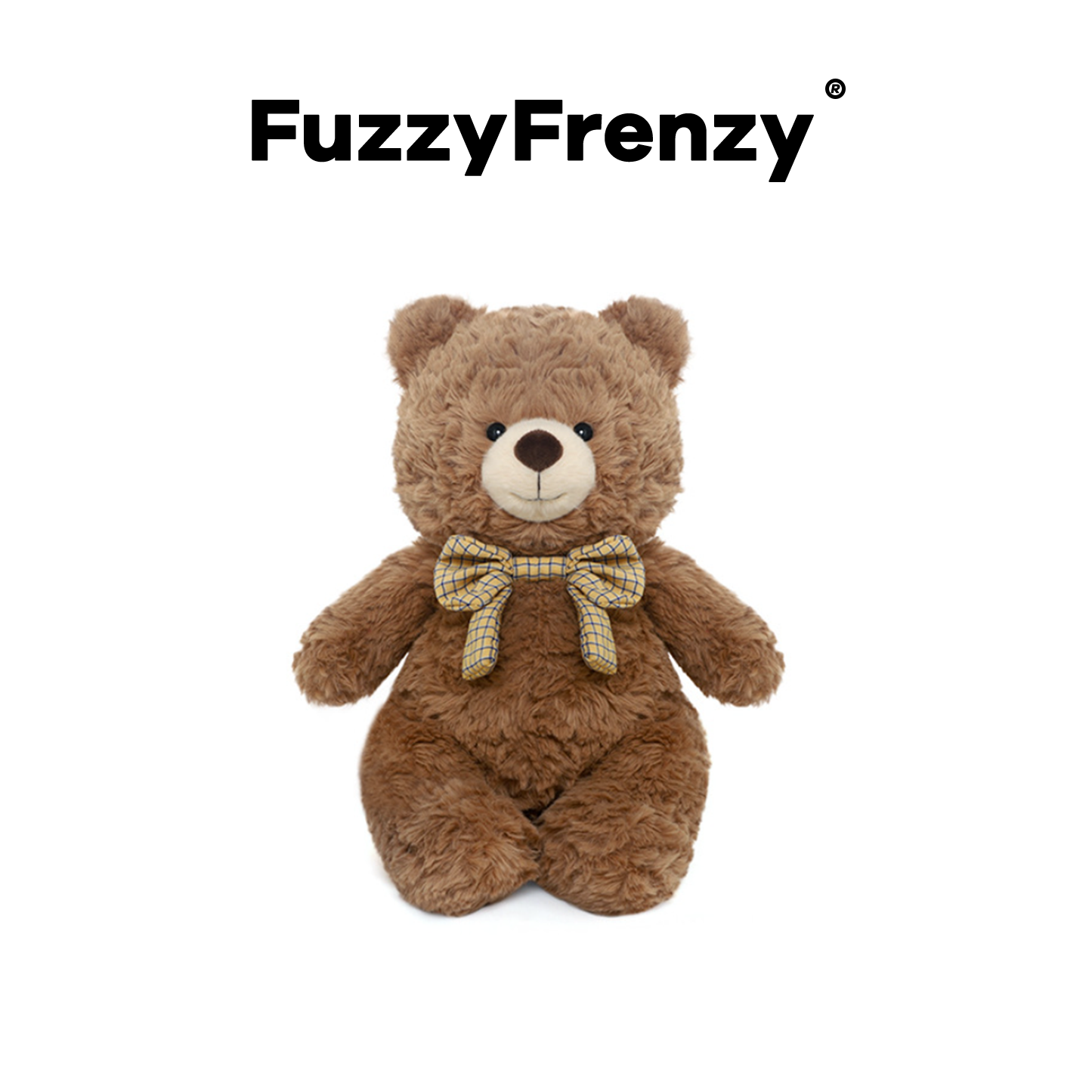 FuzzyFrenzy玫瑰小熊毛绒玩具布艺公仔