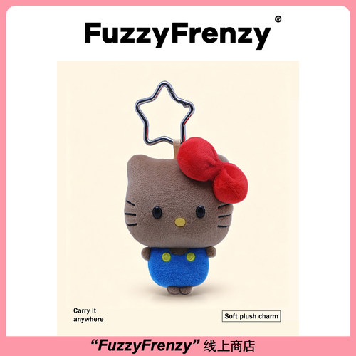 红蓝背带HelloKitty娃娃包包挂件