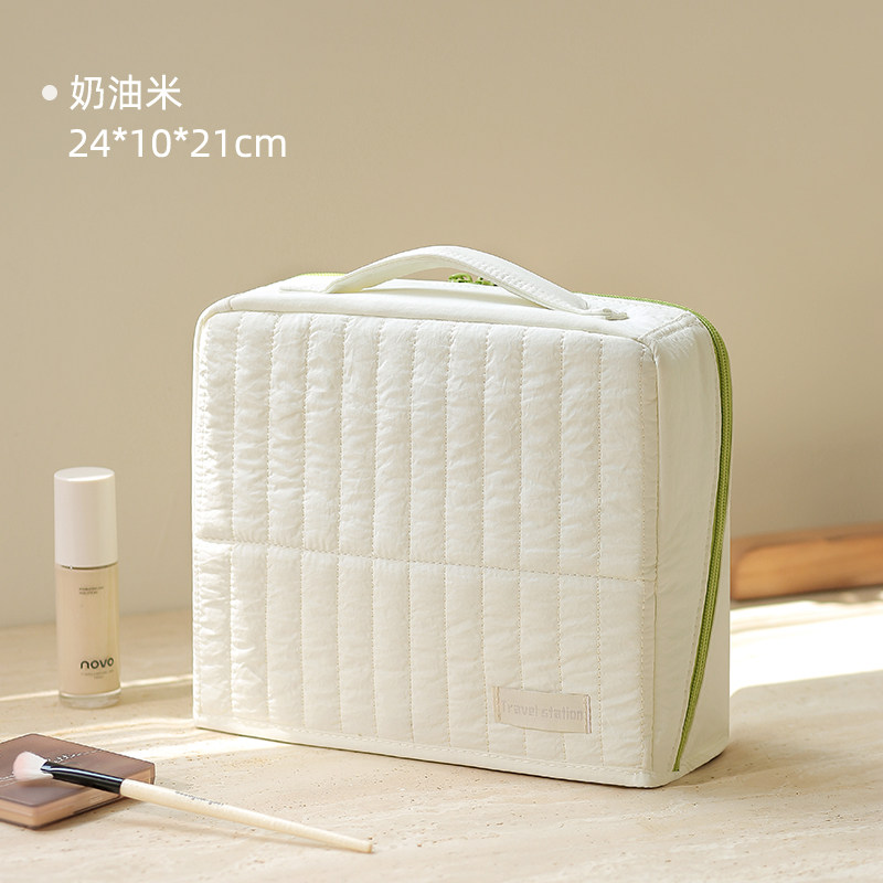 立式化妆包旅行收纳袋洗漱包化妆品收纳包大容量多功能外出便携