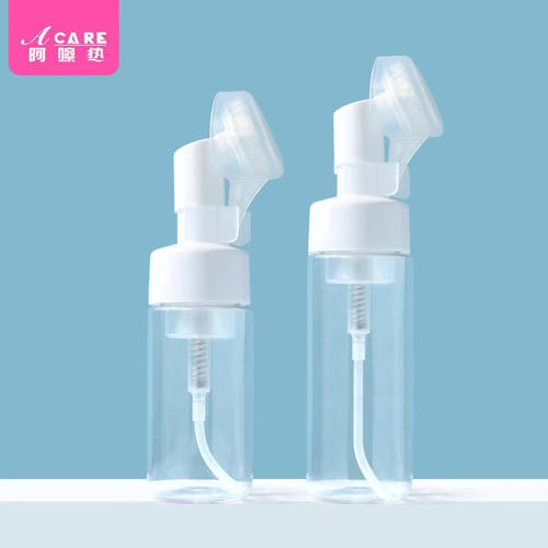 起泡瓶/慕斯A1pn008-泡沫瓶硅胶头洗脸刷打泡瓶按压式洗面奶便携
