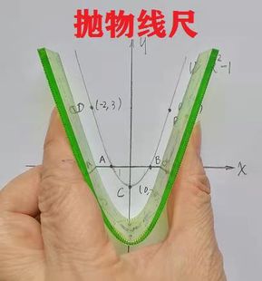 函数画图工具 初中高中学生考试高考功能尺 多功能绘图尺 双曲线模板尺 抛物线尺