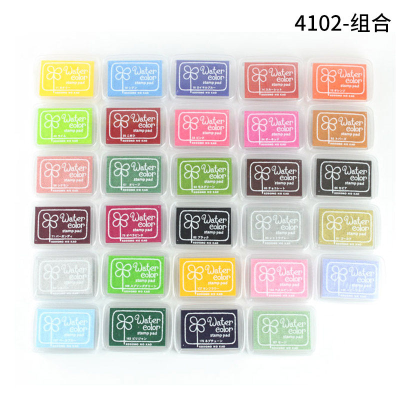 日本KODOMO NO KAO 水彩单色印台橡皮章创意手账DIY
