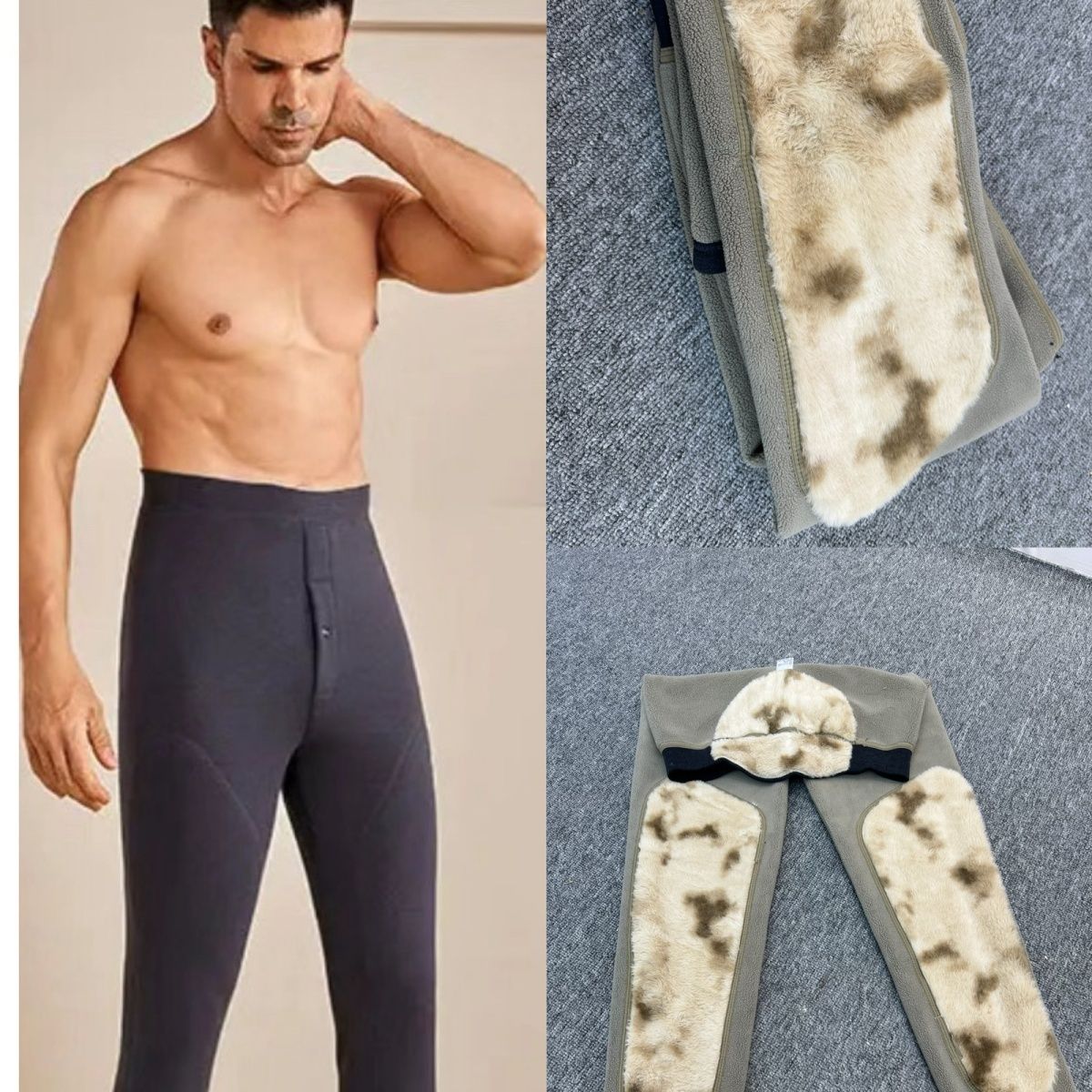 5男女同款速热打底裤秋冬季保暖瘦女士高档加绒加厚护膝高腰护腰