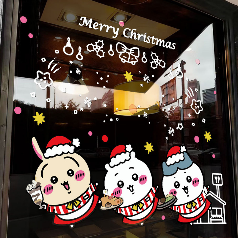 2026新年圣诞节卡通装饰贴纸chii