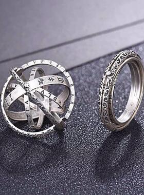 戒指男潮流个性可变形天文