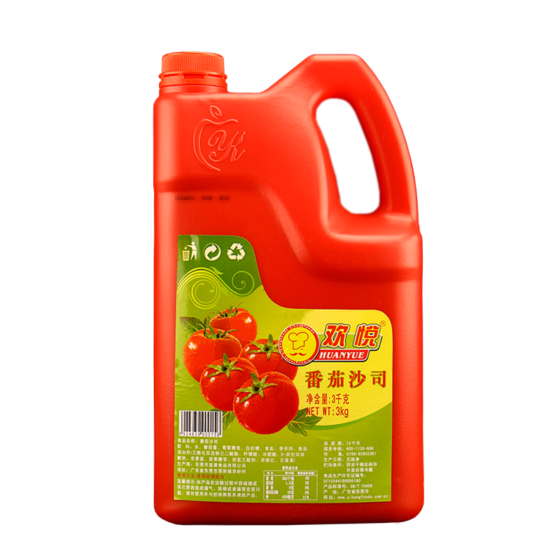 欢悦番茄沙司3kg*4桶商用薯条