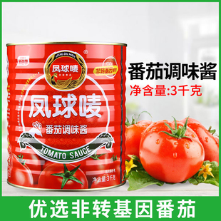凤球唛番茄调味酱3kg易拉罐糖醋鲫鱼糖醋排骨面条罗宋汤披萨饼酱
