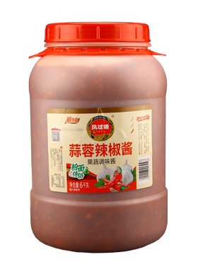 凤球唛蒜蓉辣椒酱6kg排骨酱沙茶
