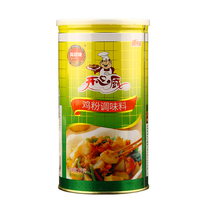 凤球唛开心鸡粉1kg*12罐装调料