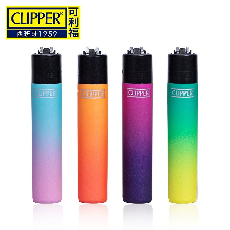西班牙clipper砂轮高档一次性细打火机耐用滑轮定制订做印字订制