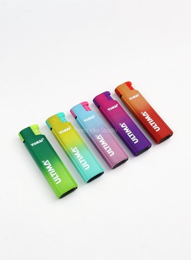 【Firechicka】夏日莫吉托渐变金属防爆打火机直冲可充气ins可爱