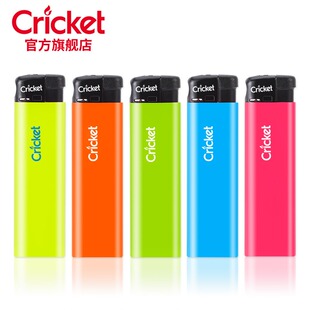 cricket草蜢官方旗舰正品进口纯色一次性防爆明火电子打火机耐用