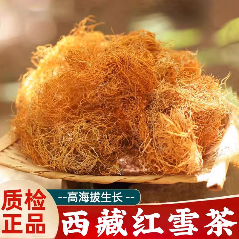 西藏野生红雪茶的功效非特级正品旗舰店鹿心血高原金丝红茶红血茶