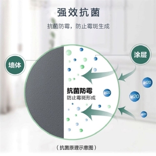 厂环保墙漆防水乳胶漆室内油漆家用水性漆防潮粉刷墙涂料内墙乳库