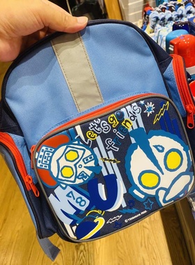 现货日本M78新款奥特曼限定儿童蓝色书包幼儿园开学礼物双肩背包
