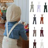 爆款 袜 袜针织婴儿打底裤 婴儿举重裤 ins春秋宝宝幼儿童高腰背带裤