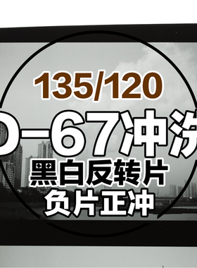 【格子印像馆】D67黑白正冲反转片冲扫135120黑白负片正冲冲洗