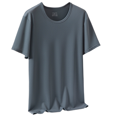 凉感冰丝t恤男夏季薄款宽松短袖