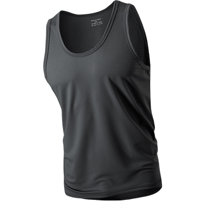 背心男士夏季薄款大码外穿冰丝薄