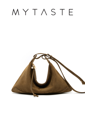 MYTASTE风筝流浪包小号设计师款磨砂牛皮腋下hobo包通勤单肩斜挎