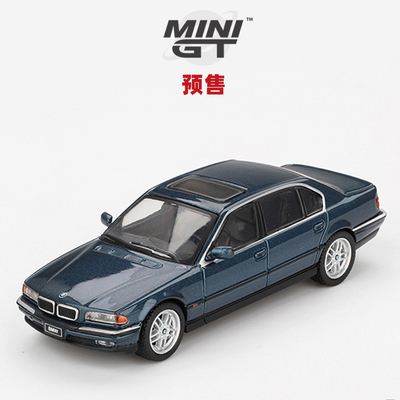 [Oseky]MINIGT 宝马 BMW 750IL Sorrento 894 金属蓝 合金 1:64